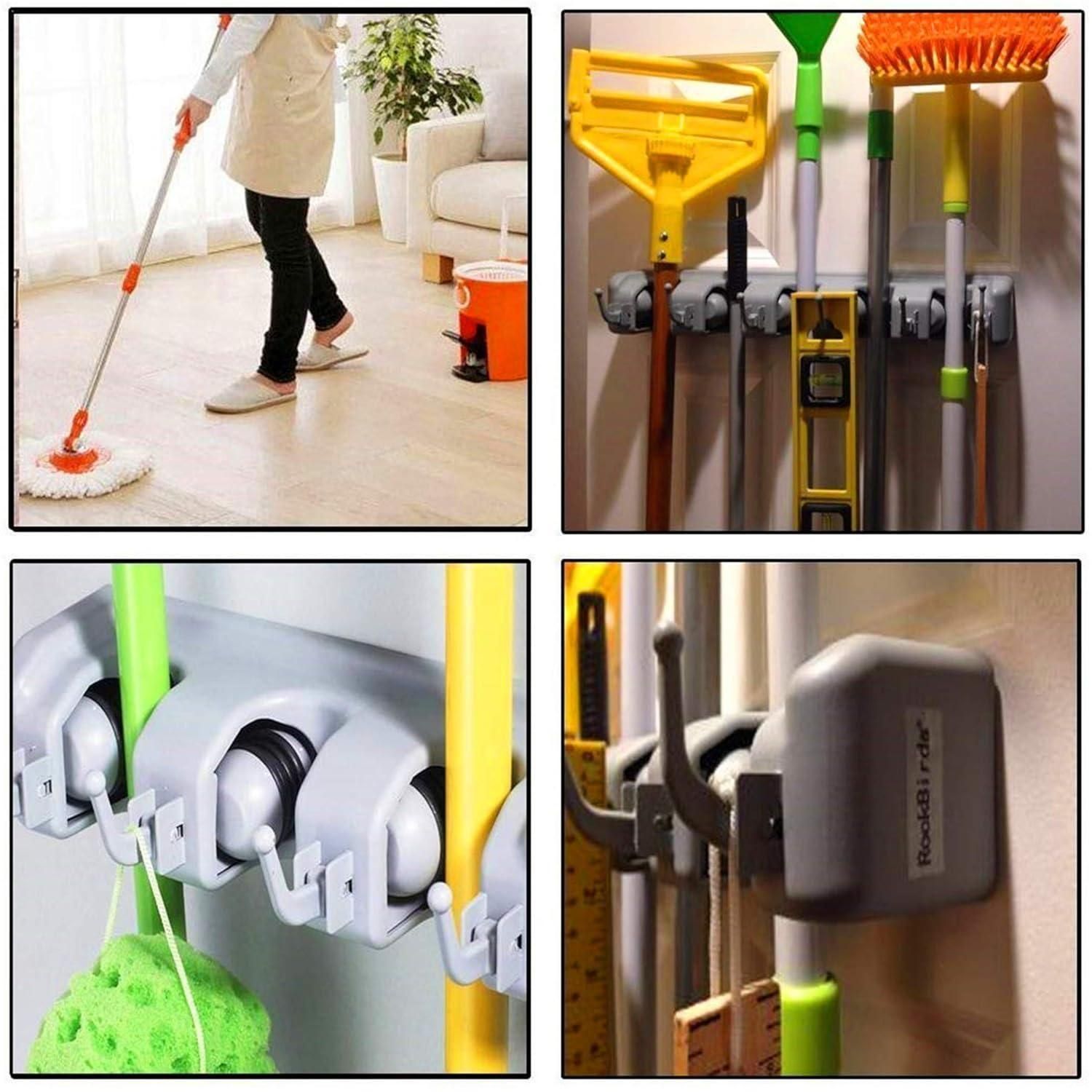 Broom Holder (Pack of 1 and Pack of 2)